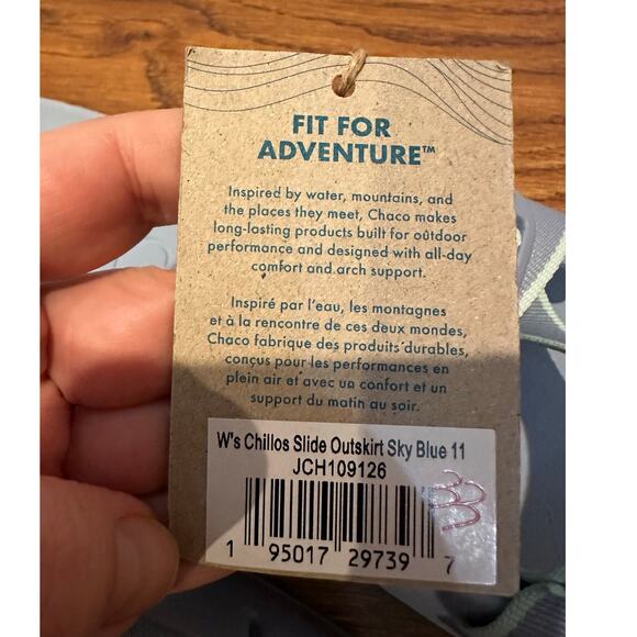 Chaco Women's Chillo Adjustable Comfort Slides Sky Blue Size 11 NWOB - Picture 9 of 9